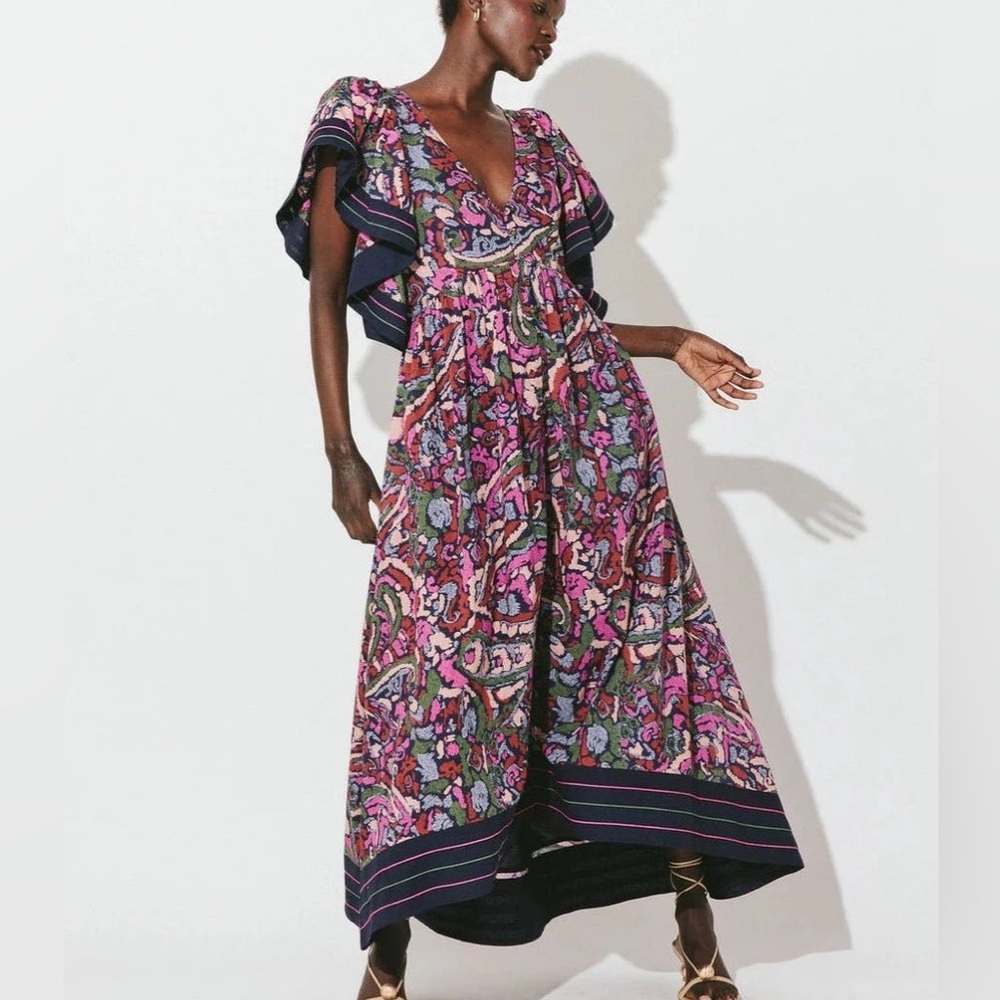 Cleobella Carlotta Ankle Dress in Corozal Small